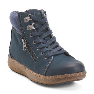 BIZA Leather Royalty Booties